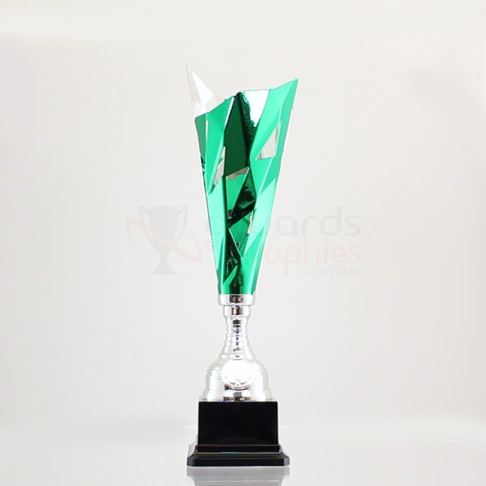 Origami Cup Silver/Green 485mm