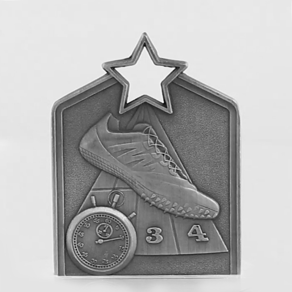 Shield Medal Track 60mm Silver 