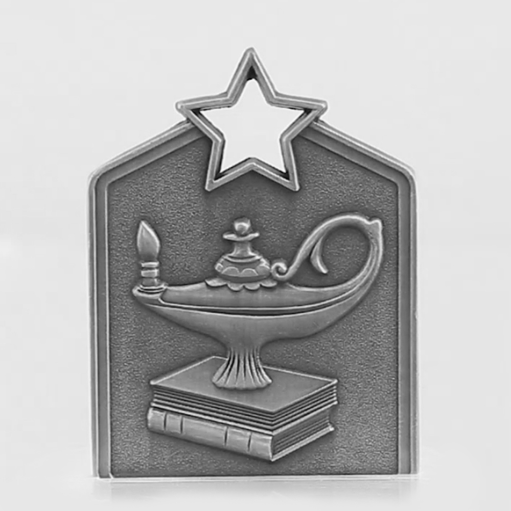 Shield Academic Medal 60mm Silver 