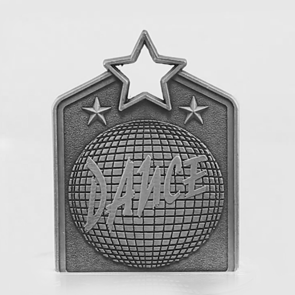Shield Medal Dance 60mm Silver