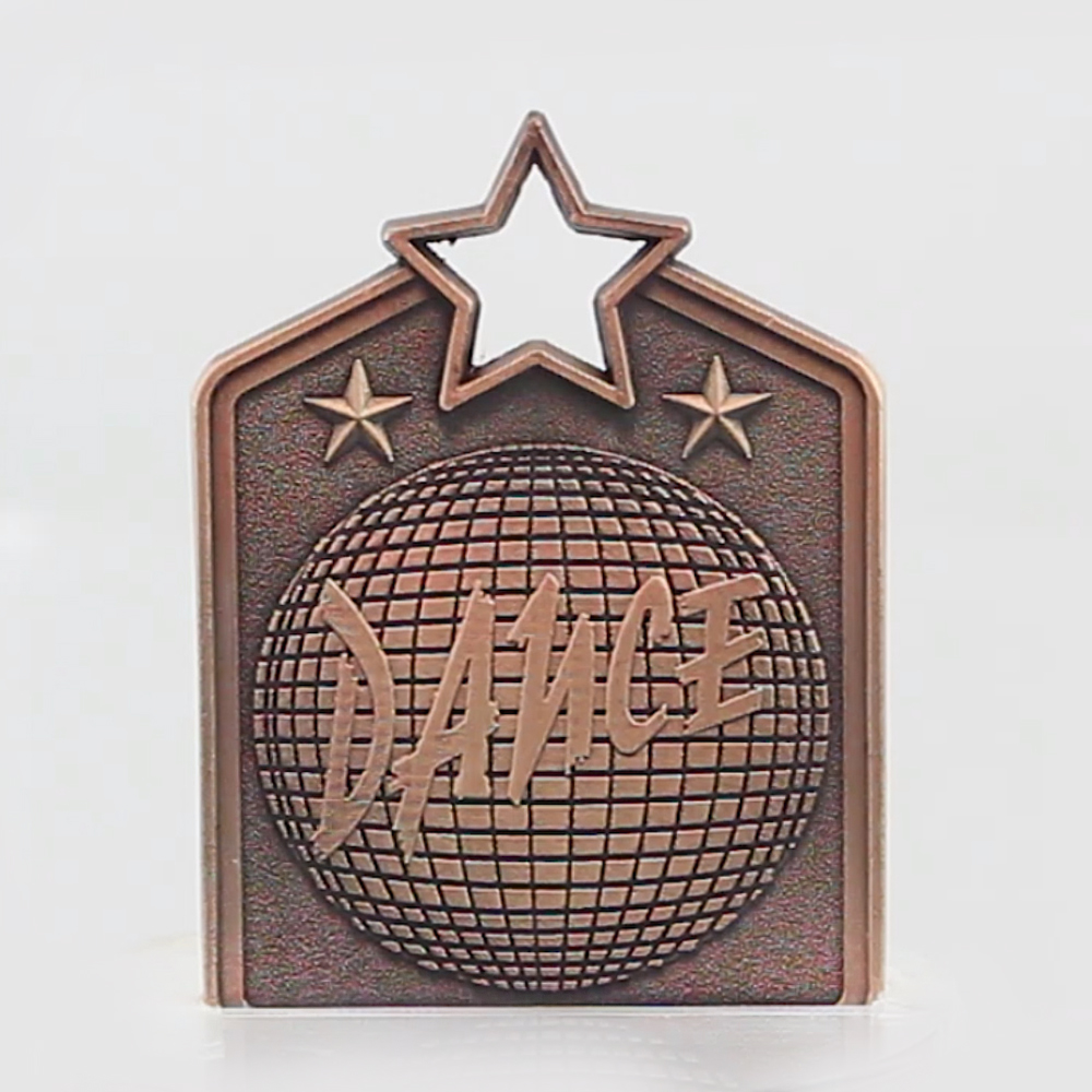 Shield Medal Dance 60mm Bronze