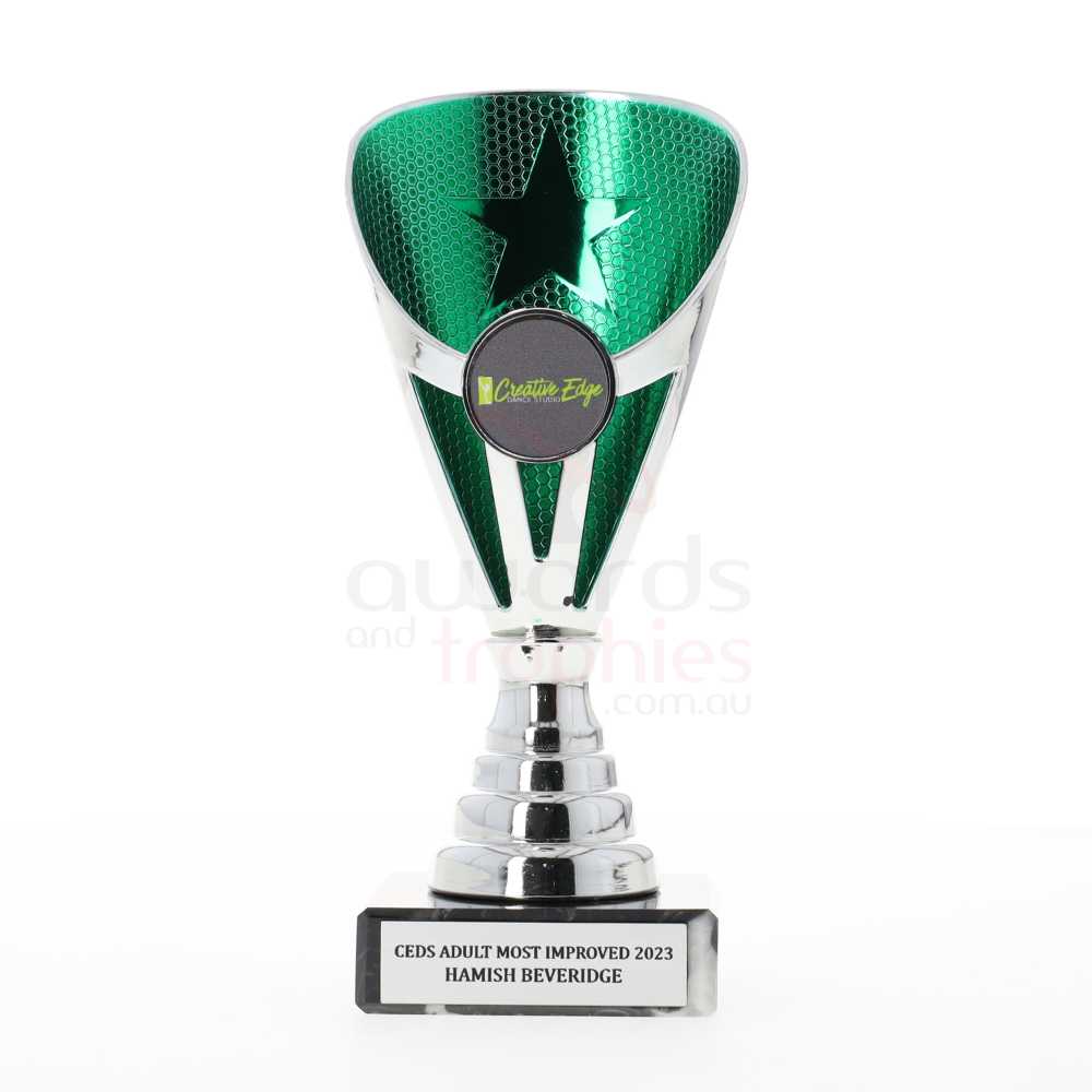 Arianna Cup Silver/Green 170mm