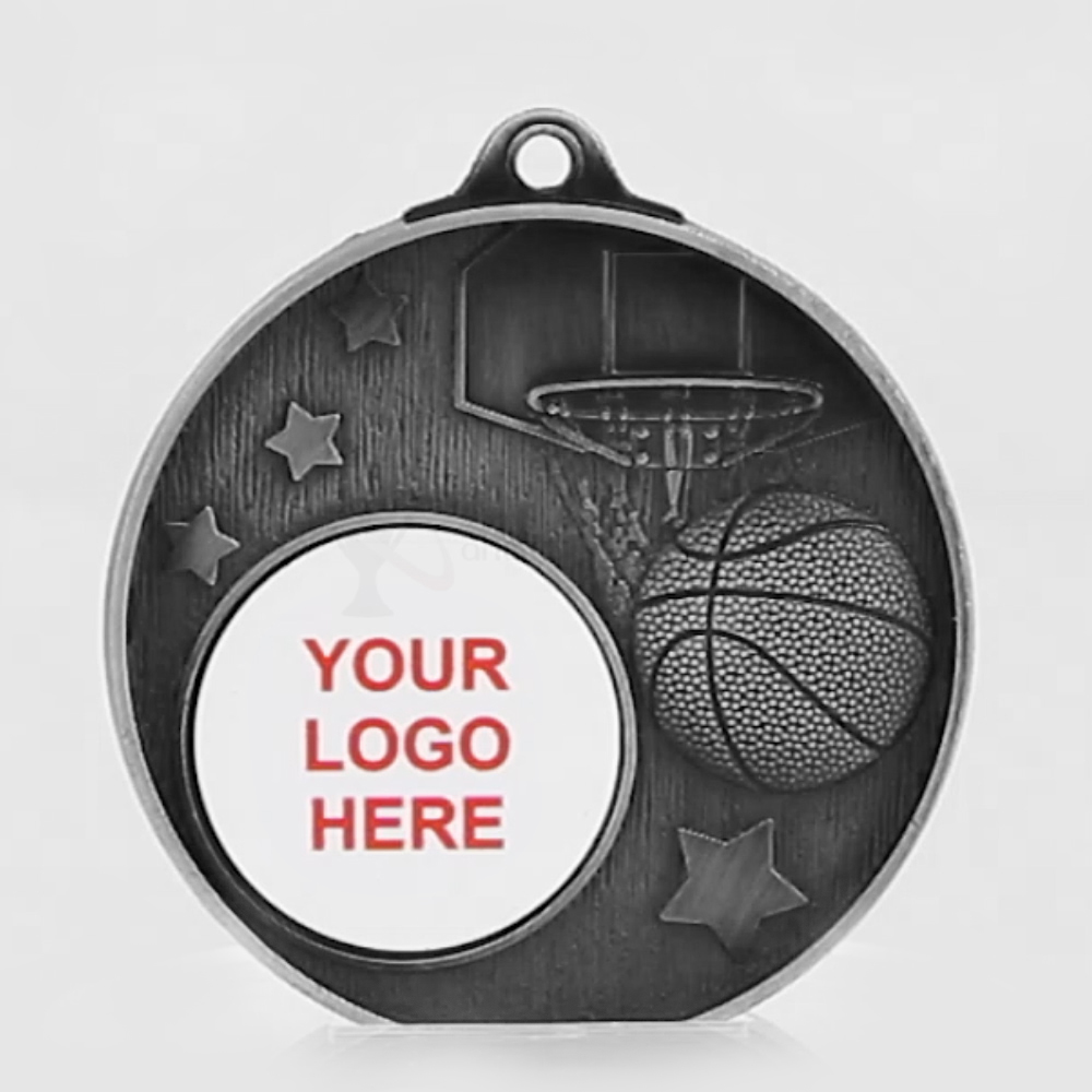 Stellar Basketball Logo Silver