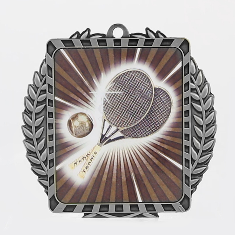 Lynx Wreath Tennis Medal Silver