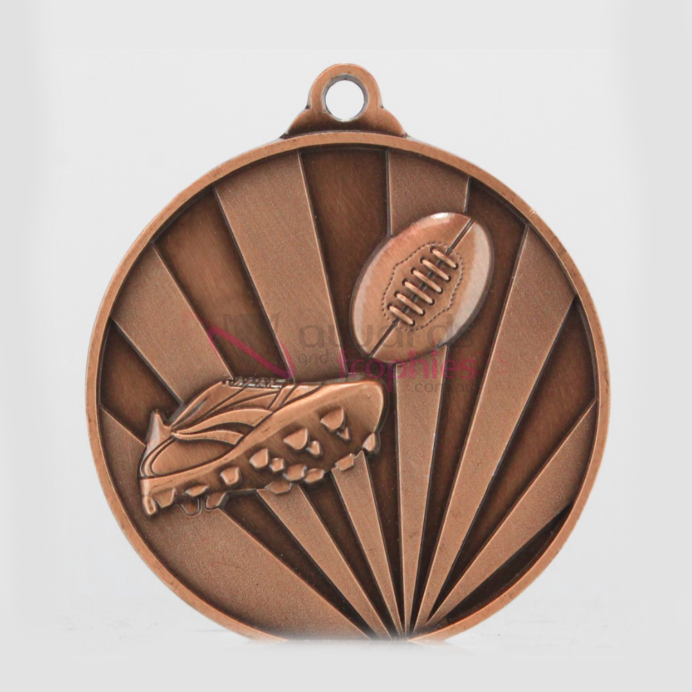 Sunrise AFL Medal 70mm Bronze 