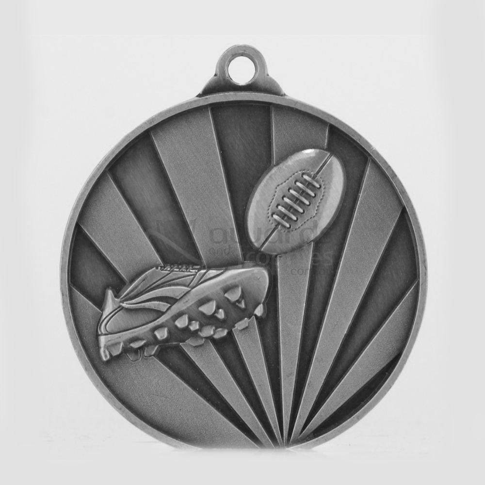 Sunrise AFL Medal 70mm Silver 