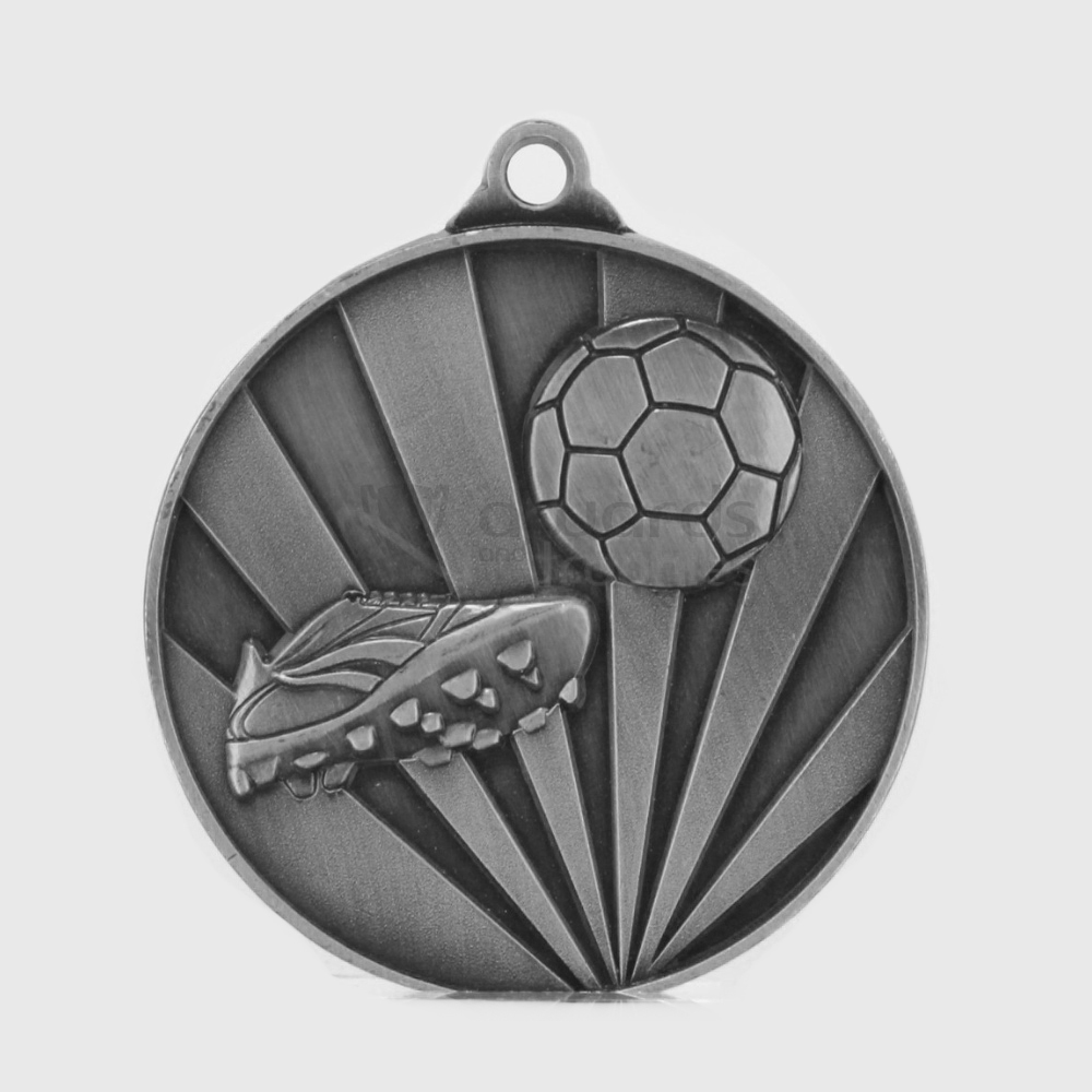 Sunrise Soccer Medal 70mm Silver 