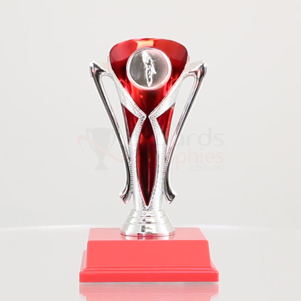 Filigree Series Cup Silver/Red 145mm
