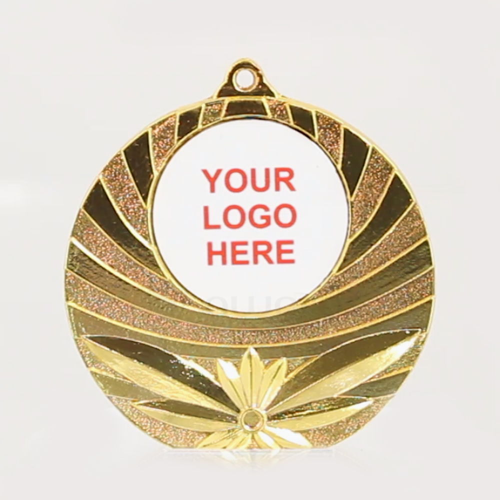 Astro Personalised Medal 50mm - Shiny Gold