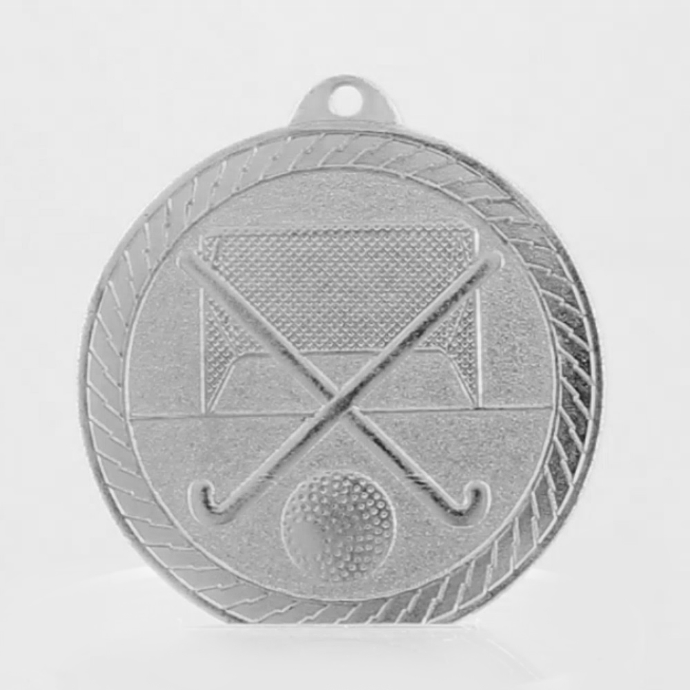 Chevron Hockey Medal 50mm - Silver