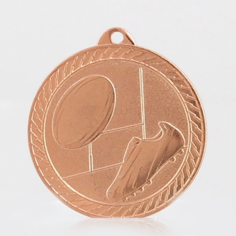 Chevron Rugby Medal 50mm - Bronze