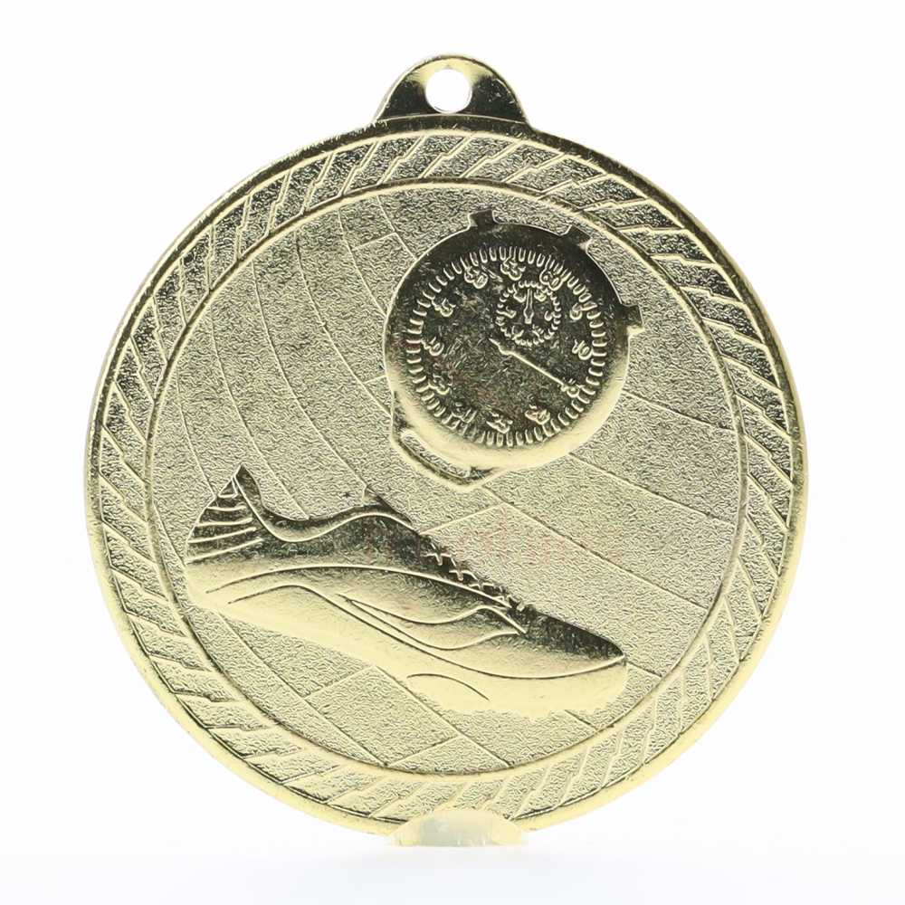 Chevron Track Medal 50mm - Gold