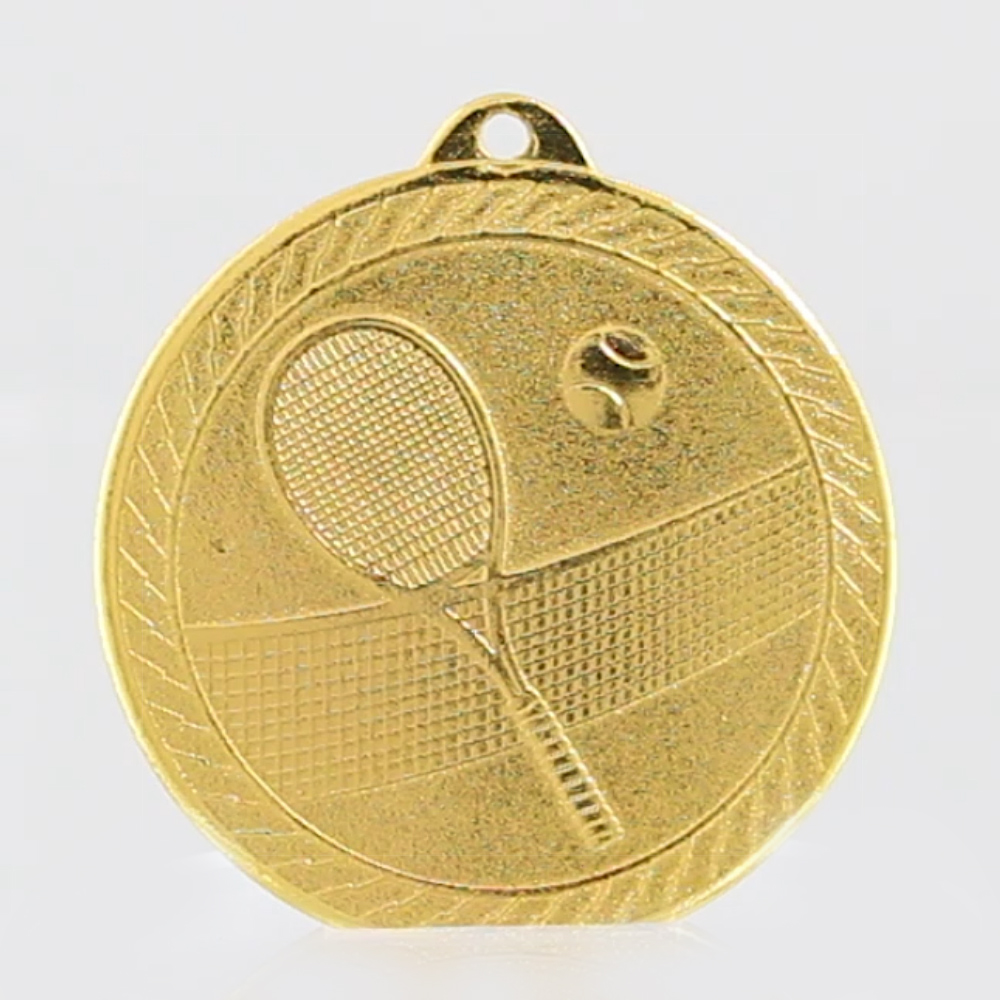 Chevron Tennis Medal 50mm - Gold