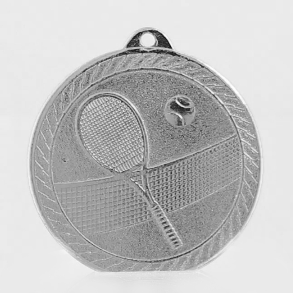 Chevron Tennis Medal 50mm - Silver