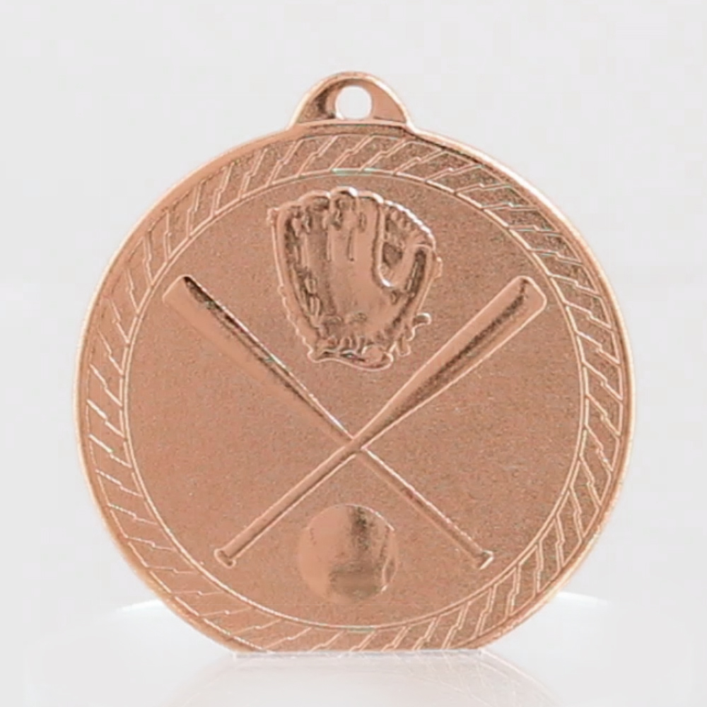 Chevron Baseball Medal 50mm - Bronze
