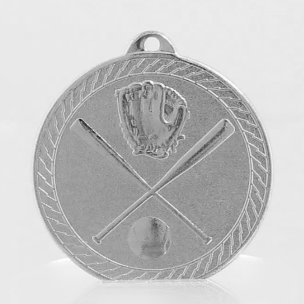 Chevron Baseball Medal 50mm - Silver