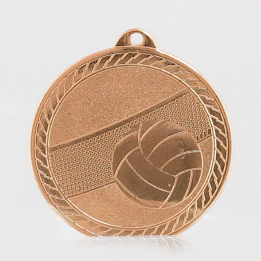 Chevron Volleyball Medal 50mm - Bronze