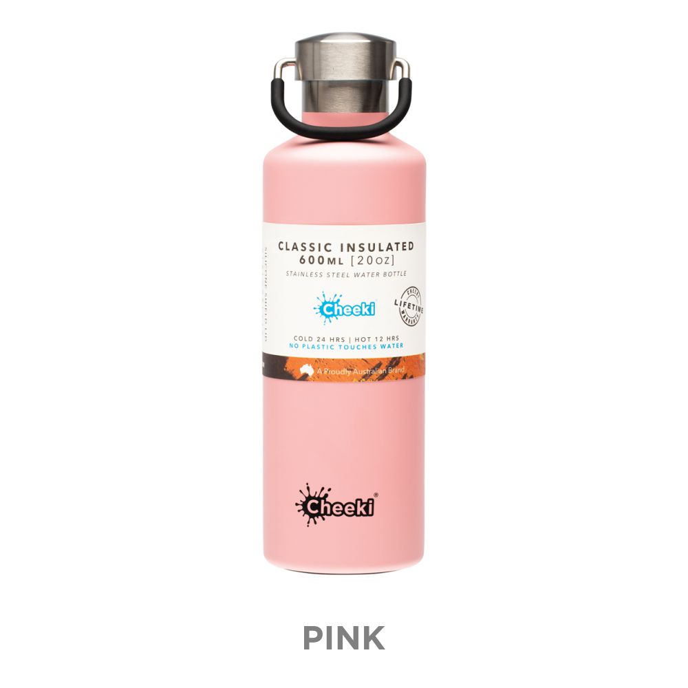 Cheeki Insulated Water Bottle 600ml - Pink