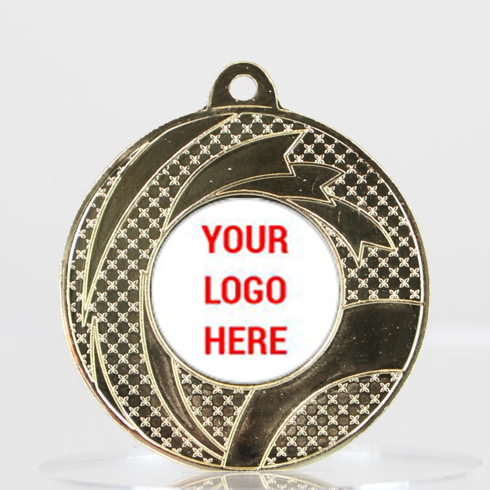 Banderole Personalised Medal 50mm Gold