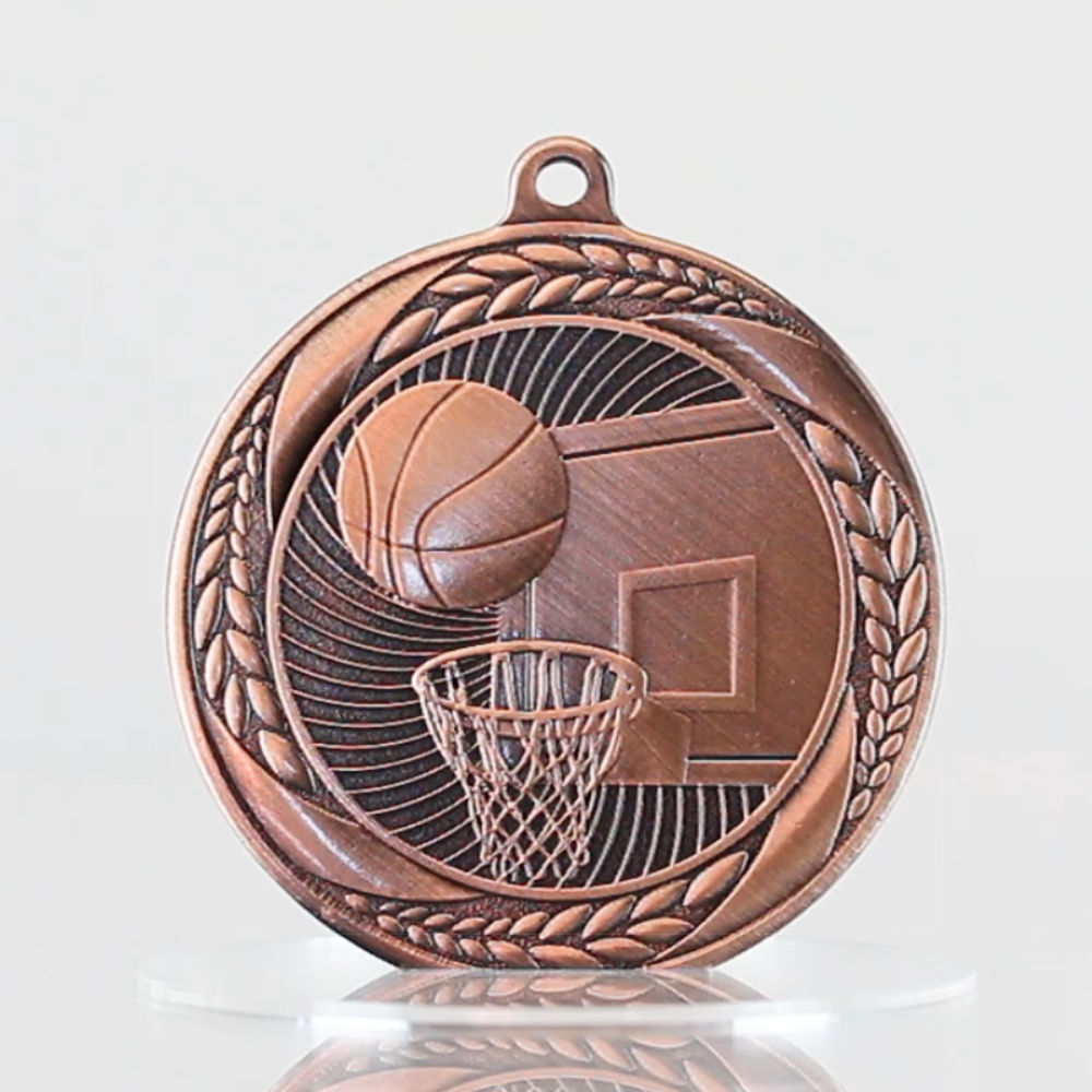 Basketball Apollo Medal 55mm Bronze