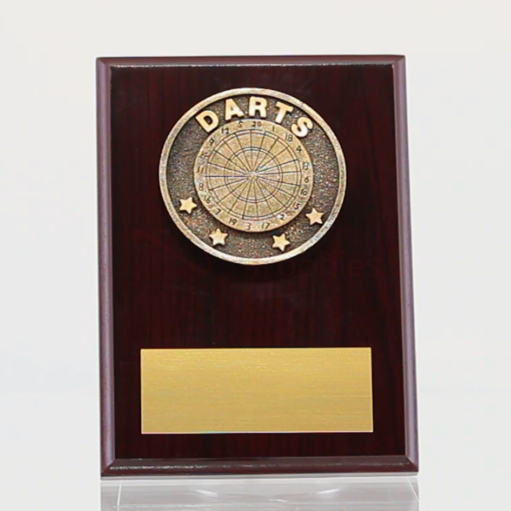 Spartan Darts Walnut Plaque 175mm