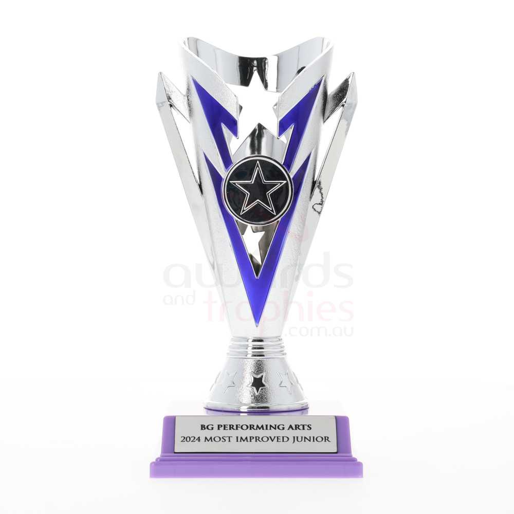 Star Flash Cup Silver/Purple 180mm