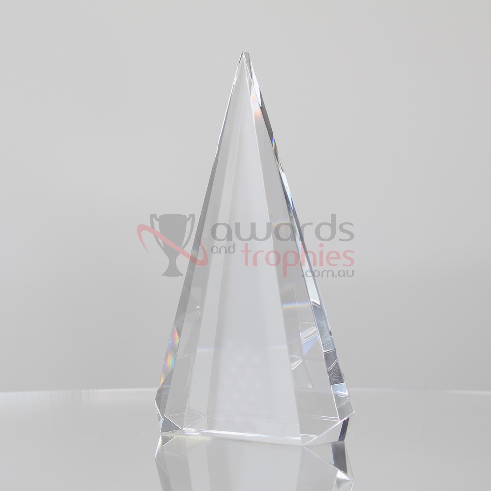 Infiniti Clear Crystal Triangle 200mm