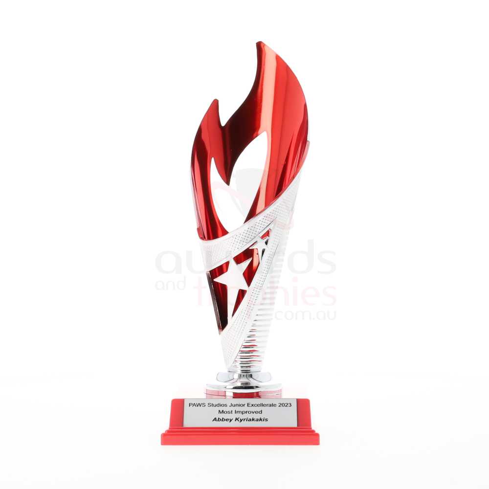 Flame Cup Red/Silver 220mm