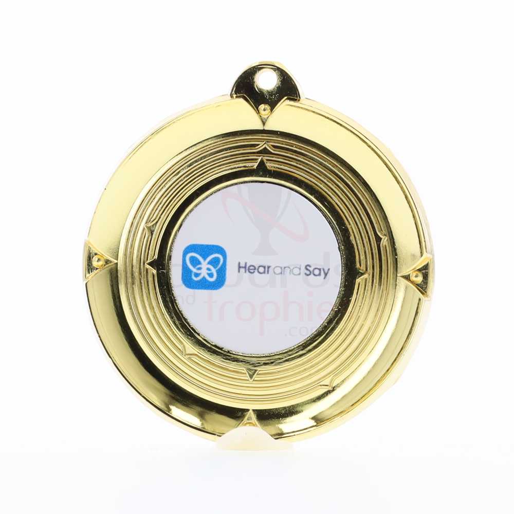Deluxe Personalised Medal 50mm Gold 
