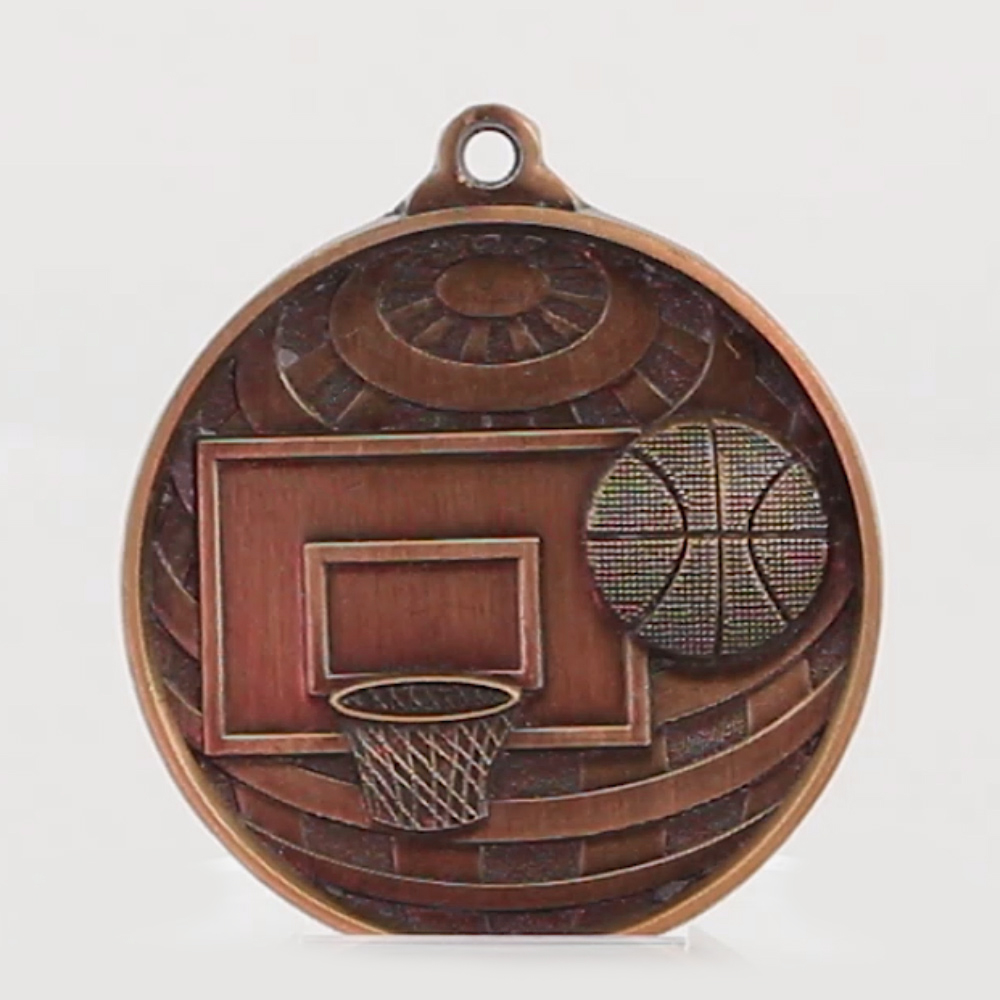 Global Basketball Medal 50mm Bronze 