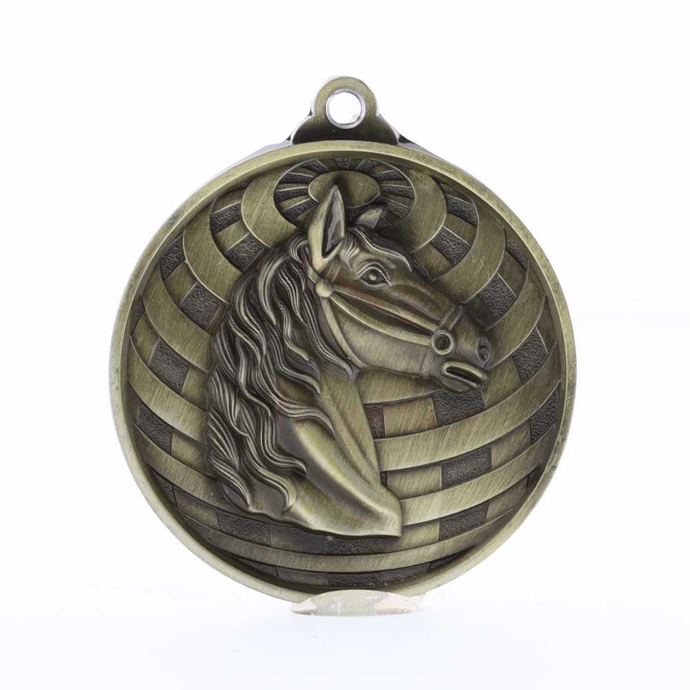 Global Equestrian Medal 50mm Gold 