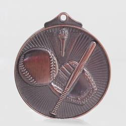 Embossed Baseball Medal 52mm Bronze