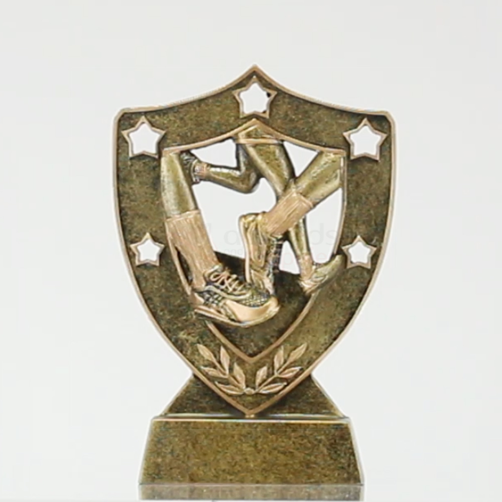 Athletics Shield Stand with Stars 130mm