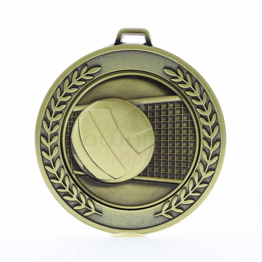 Heavyweight Volleyball Medal 70mm Gold