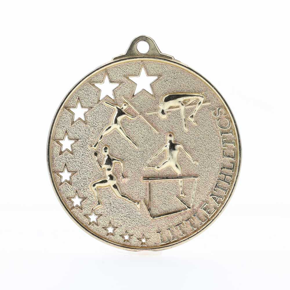 Star Little Athletics Medal 52mm Gold