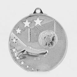 Star Soccer Medal 52mm Silver