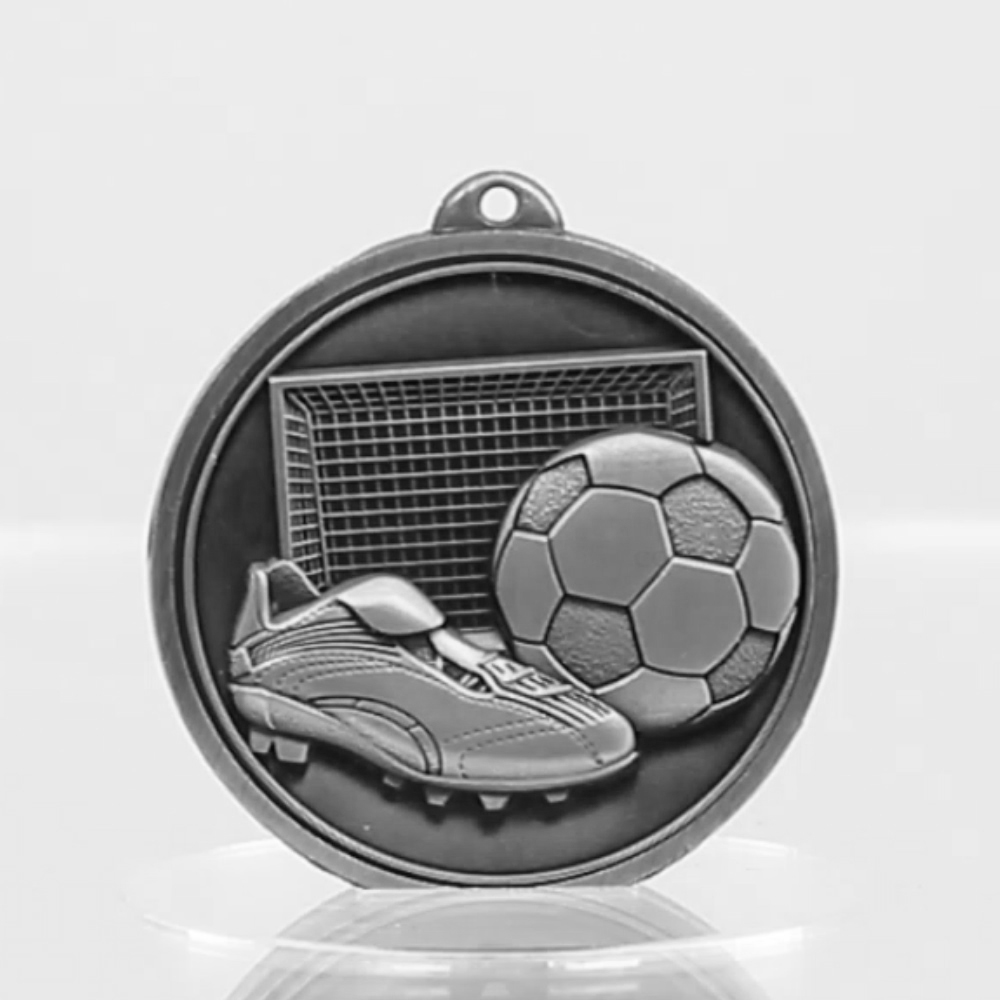 Triumph Soccer Medal 50mm Silver