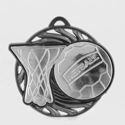 Vortex Netball Medal 55mm Silver