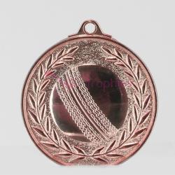 Wreath Cricket Medal 50mm Bronze
