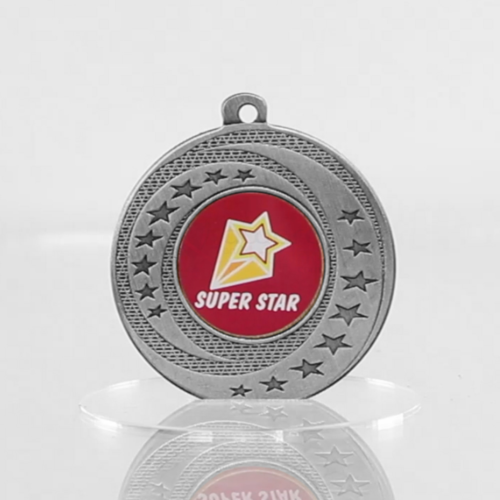 Wayfare Medal Super Star - Silver 50mm