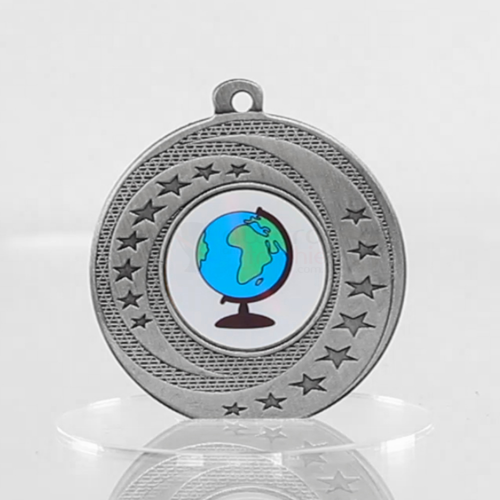 Wayfare Medal The Globe  - Silver 50mm