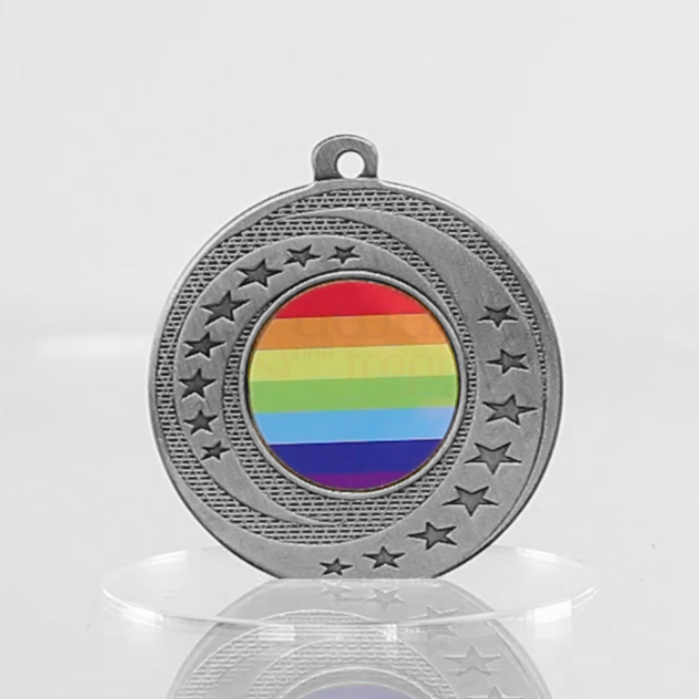 Wayfare Medal Rainbow - Silver 50mm