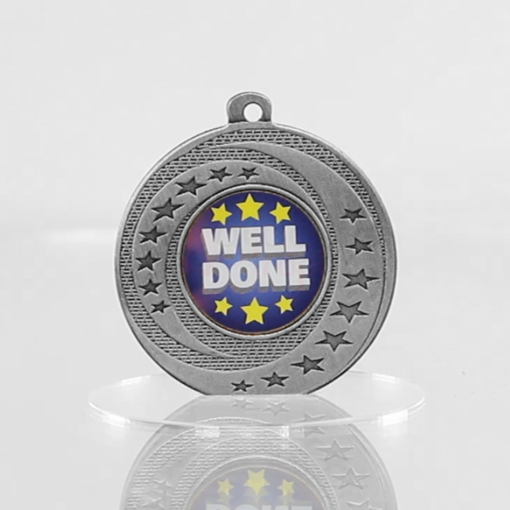 Wayfare Medal Well Done - Silver 50mm