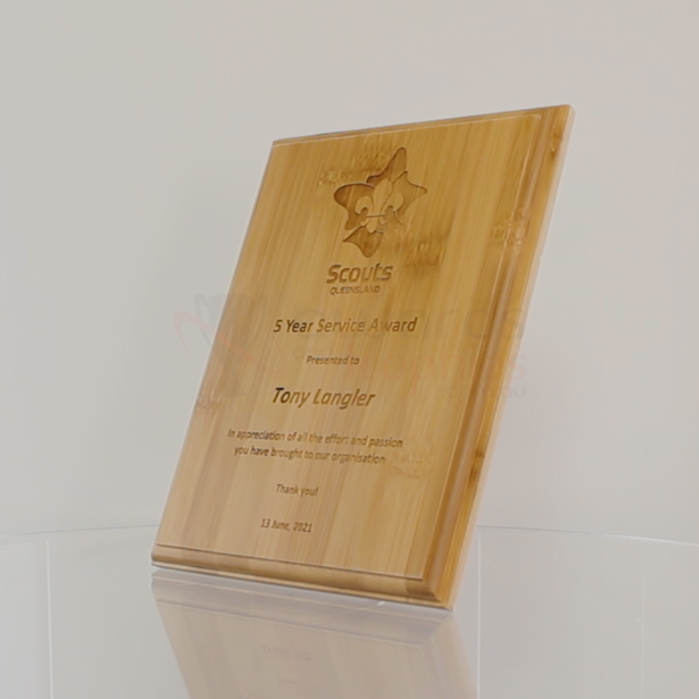 Bamboo Plaque 250mm