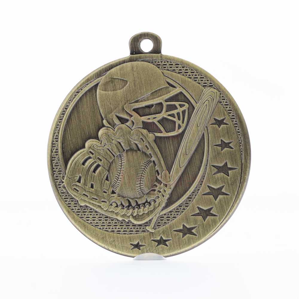 Baseball Wayfare Medal Gold 50mm