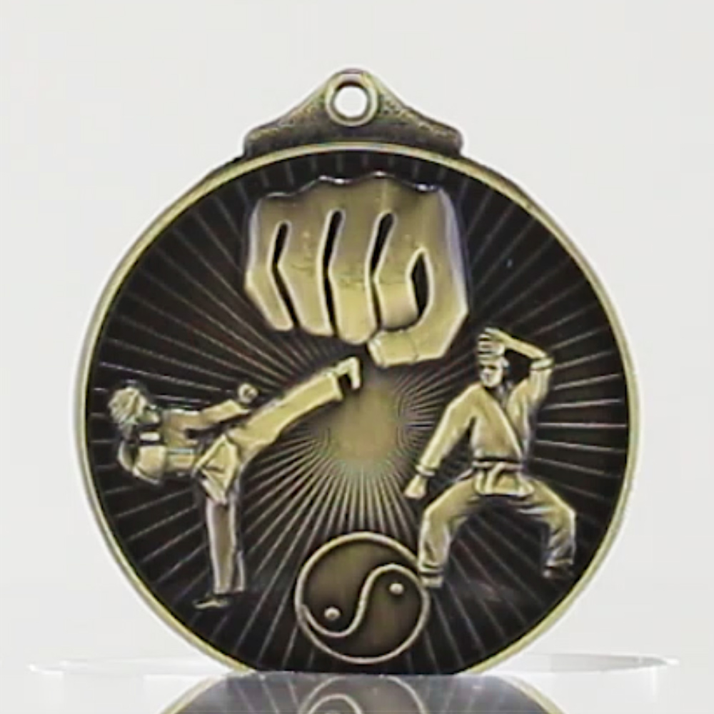 Embossed Martial Arts Medal 52mm