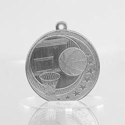 Basketball Wayfare Medal Silver 50mm