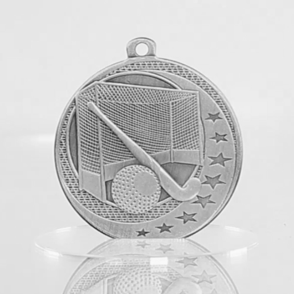 Hockey Wayfare Medal Silver 50mm