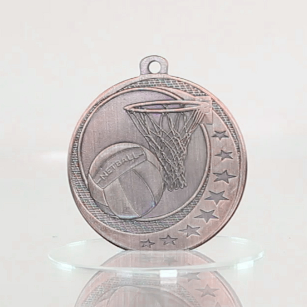 NetballWayfare Medal Bronze 50mm