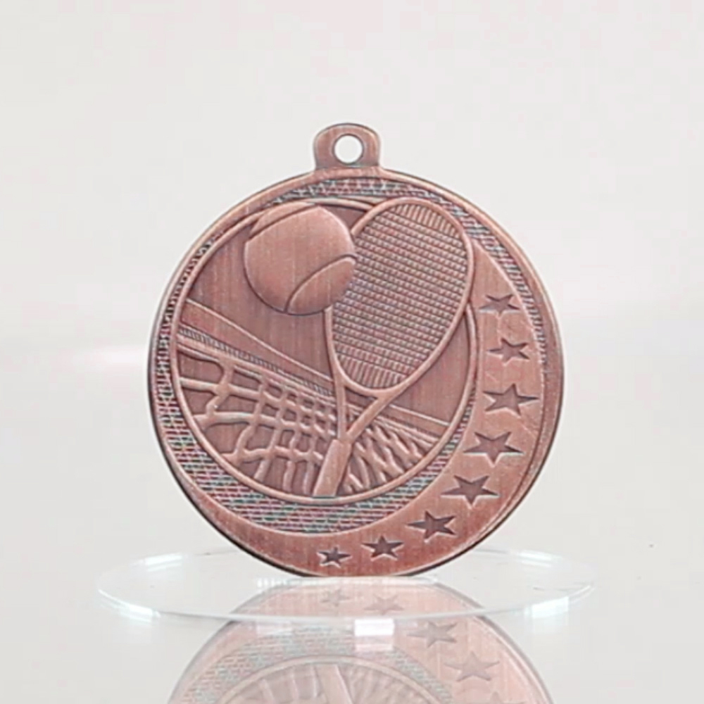 Tennis Wayfare Medal Bronze 50mm